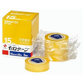 Amazon | ニチバン セロテープ 小巻 エルパックエス 5巻入 15mm